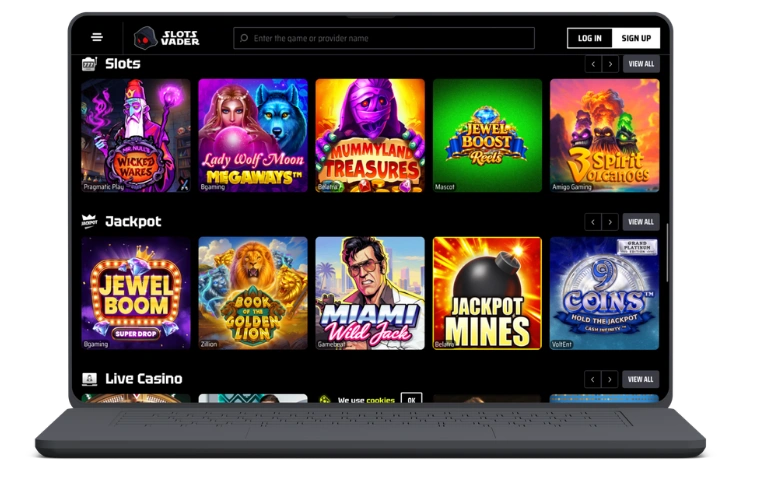 Slots vader regisztráció